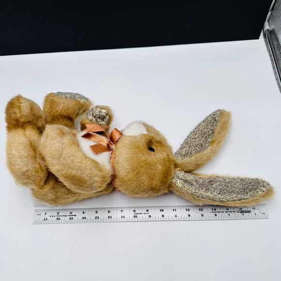 Vintage 90s Chosun Golden Bunny Rabbit Plush Stuffed Animal 11” Easter - Picture 11 of 11